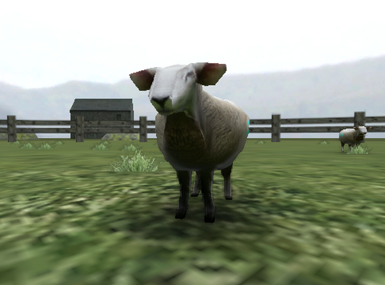 Screenshot showing the physics interaction in Crazy Cattle 3D